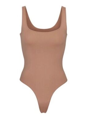 Skims essential scoopneck bodysuit sienna S/M tan brown